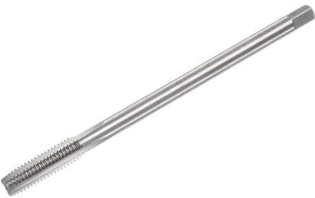 sourcing map Metric Thread Tap M8 x 1.25 H2 120mm Extra Long Straight Flute Screw Thread Milling Machine Taps Threading Tapping Repair Tool