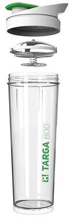 ROCKITZ Protein Shaker 800ml - leichte Reinigung + Protein Mischfeder = perfekt cremige Shakes ohne Klumpen - Fitness Wasserflasche Trinkflasche
