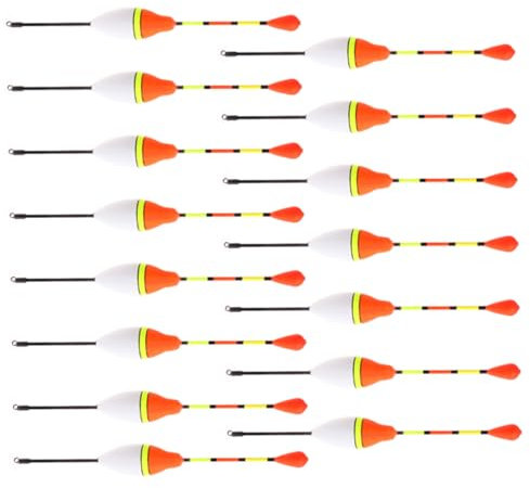 SUPVOX 15pcs High Precision Carp Fishing Floats Bobber Floats for Coarse Fishing Glowing Random Color