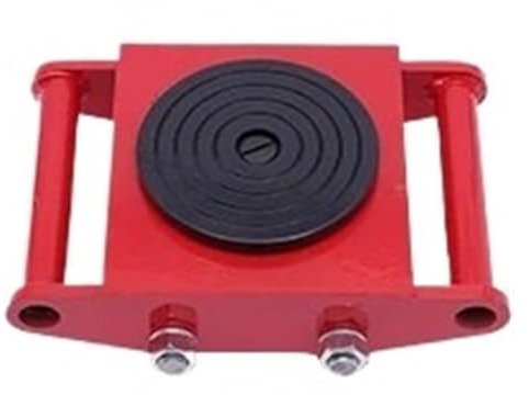 XIUsheUA Patín de Transporte de Maquinaria Transportador de maquinaria Industrial con Tapa de rotación de 360°, 13200 LB, 6 T, Asistente de manipulación de Patines(Red)