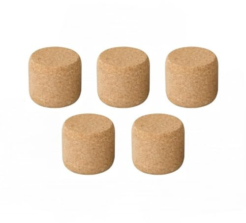 5er-Set Kork-Türstopper mit Eisengewicht | eleganter Bodentürstopper mit Korkmantel | 5er- Pack | Gewicht: 600g | schützt Türen und Boden | schwer und widerstandsfähig | Made in Portugal
