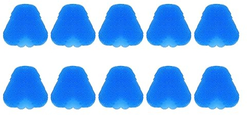 Phefop Tapis D'urinoir Anti-éclaboussures Bleus, 10 PCS Désodorizants Écrans D'urinoir pour les Hommes Bathroom avec une Conception D'épreuves, en Matériaux Premium, Inodore
