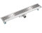 tectake® Caniveau Douche Italienne Siphon douche Sol d'évacuation en Acier Inoxydable 60 cm Grille caniveau Anti odeur Accessoire douche Grille de douche Sol Salle de bain