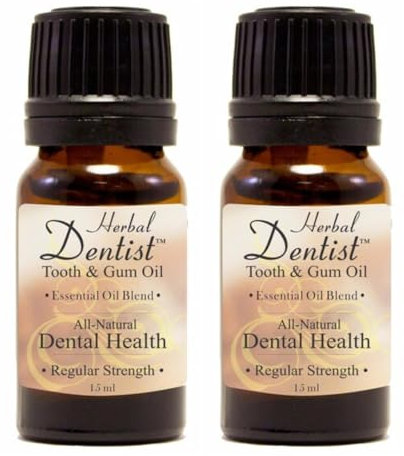 2 Pack Extra Strength Herbal Dentist Cure For Bad Breath, Gum Disease, Halitosis, Get Stronger Whiter Teeth, Oil Pulling