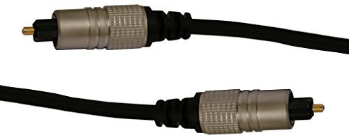 electrosmart TOSlink Optical Audio Digital SPDIF Cable/Lead Professional Quality with 24k Gold Plated Contacts (0.75m)