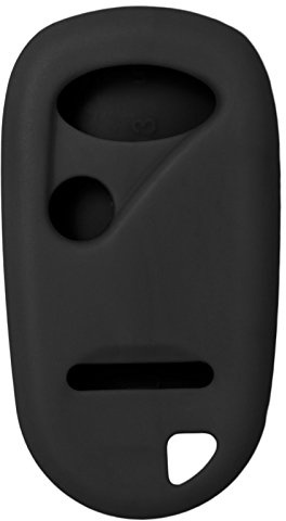 Keyless2Go Replacement for New Silicone Cover Protective Case for Honda 3 Button Remote Key Fob - Black