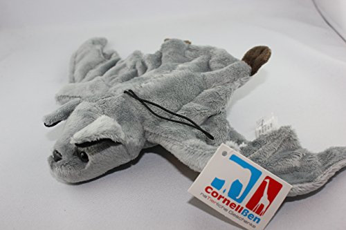 Unbekannt Cornelißen - 1017150 - Fledermaus, Plüsch, grau, mit Aufhänger, ca. 34cm, Stofftier, waschbar bis 30 Grad