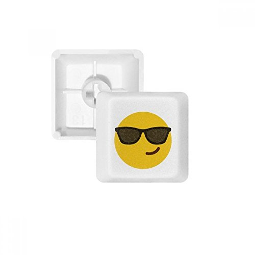 Sunglass Cool Yellow Cute Online Chat PBT Keycaps for Mechanical Keyboard White OEM No Marking Print mehrfarbig mehrfarbig R3