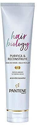 Pantene Pro-v Hair Biology Purifica & Reconstruye Acondicionador Ml, Para Raíces Grasas Y Puntas Secas, Multi Color, Banana, 160 Mililitro