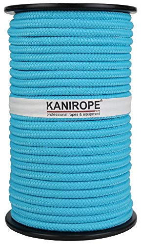 Kanirope® PP Seil Polypropylenseil MULTIBRAID 10mm 100m Farbe Türkis (0509) 16x geflochten