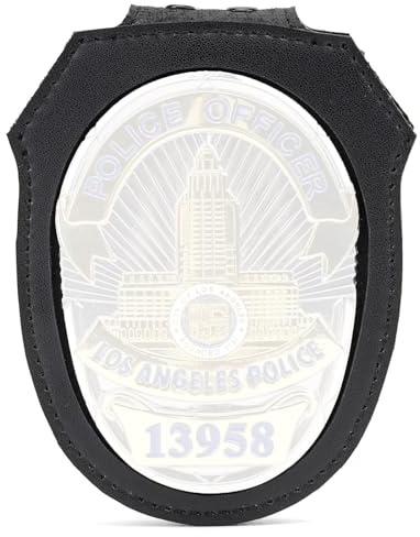 TT TYTX LAPD Polizei-Ausweishalter (Abzeichen nicht im Lieferumfang enthalten) für Los Angeles oder Phoenix mit Gürtelclip, Fototasche und Kette