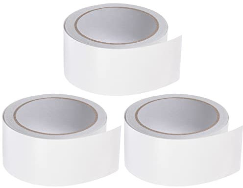 sourcing map 3pcs Tarpaulin Repair Tape, 2 x14.6ft Universal Waterproof Awning Cloth Repair Tape for Crafts Home Improvement Outdoor Tent, White