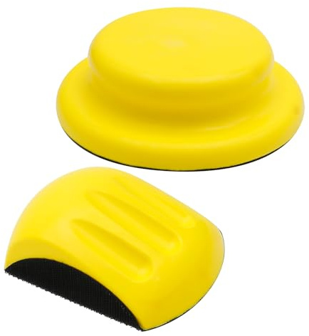 Sanding Block Velcro, Hook and Loop Hand Sanding Block Mouse Shaped Polishing Sanding Disc Polish with Velcro Interface Hand Pad for Sanding Work with Sanding Discs Velcro