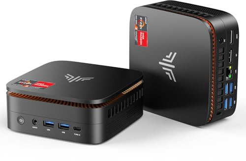 NiPoGi Pinova P1 Mini PC AΜD Ryzen 4300U W-11 Pro(4C/4T, jusqu'à 3,7GHz) 8Go DDR4 RAM+256Go SSD,4K@60Hz Triple Display HDMI 2.0+Type-C+DP 1.4, Wi-FI 5/BT 4.2/LAN,Ordinateur de Bureau Éducation