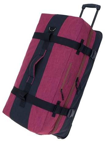 Trolley Reisetrolley Herren Damen Elephant Travel Trolly XXL Koffer 120 Liter 80 cm Reisetasche groß Gepäck Reise Tasche (Rot Bordeaux-Braun 13032)