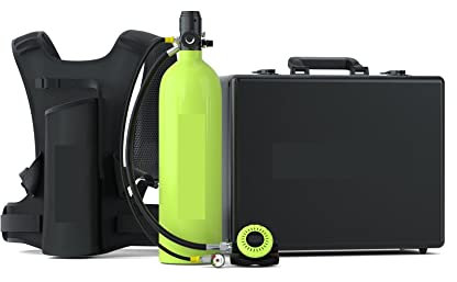 Mini bouteille de plongée Patauger Loisirs Et Divertissements En Plein Air Plongée Secours D'urgence Sangle Anti-feu Cylindre Respiratoire De Rechange pour la pêche, la plongée en apnée et le sauvetag