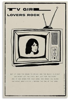 Gufatoo Poster mit TV-Mädchen, Rockband, Vintage-Musikposter für Zimmer, ästhetische Leinwand, Wandkunst, Schlafzimmerdekoration, 30 x 45 cm