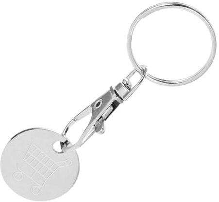 FUNOMOCYA Portachiavi Gettone Per Moneta Di Acciaio Per Rimuovere Carrello Supermercato Chiave Di Sblocco Portatile