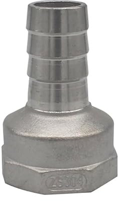 Plumbing connection1/4 1/2 (6 8 10 12 15 20mm) 304 Stainless Steel Male Female Threaded Fitting Hose Plumbing Pipe Elbow PIUHRKLEVD(Female Thread,8MM_3/4)