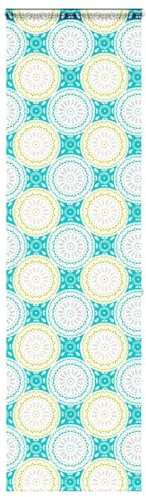 Homgoday Duschrollo mit Kassette 60x240 cm Stoffbreite 56 cm Duschvorhang, Badewannenvorhang Badewannenrollo Dusche Rollo Badrollo