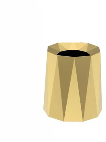 lskdnrufh Bote de Basura Pequeño bote de basura, cesto de basura de plástico, contenedor de basura for baño, cocina, dormitorio, oficina en casa, dormitorio universitario Papelera(Gold,Large)