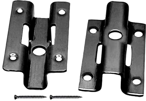 100 Stück Terrassenclips Edelstahl, U-förmig WPC Clips, Befestigungsclips mit 100 Schrauben für Bambusholzboden Verschluss, Klemmbereich 6mm/7mm/8mm/9mm (Schwarz 7mm)