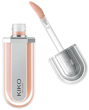 KIKO Milano 3D Hydra Xtreme Lipgloss 01, Lucidalabbra Idratante Effetto Volume 3D Estremo