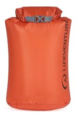 Lifeventure Ultralight 5 Litre Dry Bag, Siliconized Rip-Stop Fabric with Fully Taped Seams Lightweight Waterproof Dry Sack for Kayaking Camping Hiking Traveling Boating Water Sports