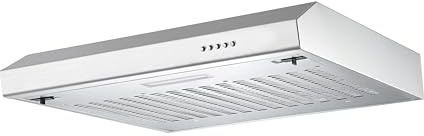Respekta Sina Unterbauhaube aus Edelstahl/Dunstabzugshaube 60 cm/Gehäuse aus hochwertigem Edelstahl/Abluft - und Umluftfunktion / CH600IX-19 / Energieeffizienzklasse A+ / 54–65 dB