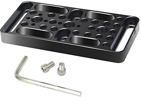 Camera Stabilizer Cheese Plate Multi-purpose Dslr Mounting With 1/4 3/8 Thread Holes For Camera Bracket Accessory Expansion Kit