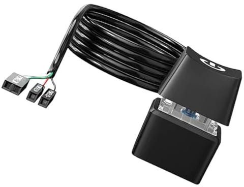 ANDRESLAD Câble d'Extension Bouton d'alimentation PC 5 Mètres Câble d'alimentation pour Ordinateur de Bureau Bouton Externe ABS Cordon Flexible pour Usage Bureau Cybercafé et Domicile