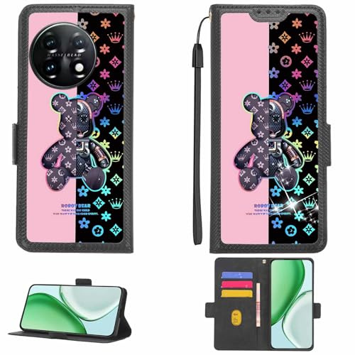 Kinetijy skal kompatibelt med Oneplus 11 skal skal mobiltelefonskal skyddshölje [Med 9H hårdhet HD skyddsfolie] [RFID-blockering] [brytningseffekt] LPT-JXX