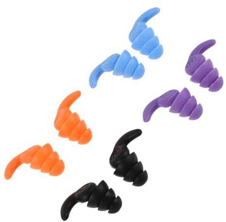 Alasum Tapones de Silicona Impermeables para Nadar, Suaves y Reutilizables, Tamaño 60 Mil, 4 Pares Estuche Anticaída, Ideales para Natación, Buceo, Surf y Protección Auditiva