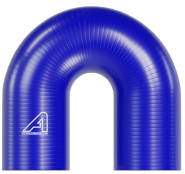 Silicone Hose 180 Degree Elbow Blue 13mm (1/2) ID - 100mm (4) Legs