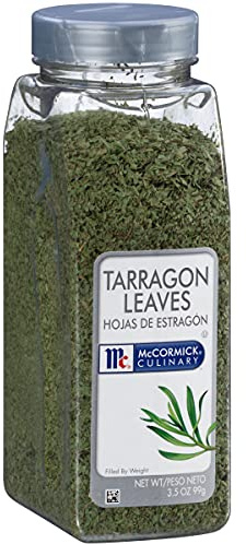 McCormick Culinary Dried Tarragon Leaves, 3.5 oz - One 3.5 Ounce Container of Tarragon Herb, Perfect in Sauces, Salads, Dressings, Meat Marinades and Stews