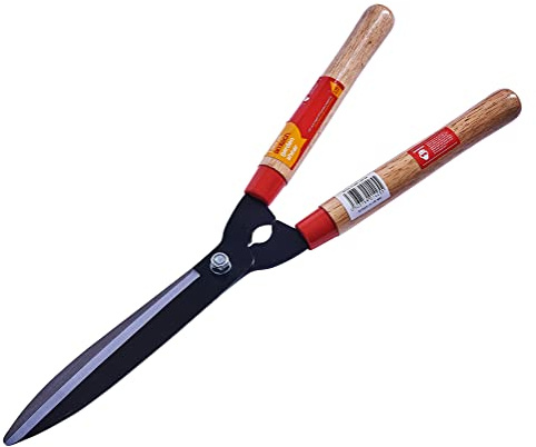 Amtech Pro Garden Shears with Wooden Handle, Carbon Steel Blades, for Hedges, Shrubs and General Garden Maintenance.