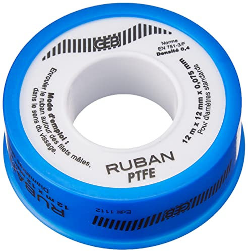 GEB 60686 Ruban teflon 12mm 815192, Clair