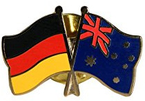 Flaggenfritze Freundschaftspin Deutschland A-F, 22 mm, Flaggen Pin vergoldet aus Hartemaille, Länder Anstecker zum Sammeln und Tragen