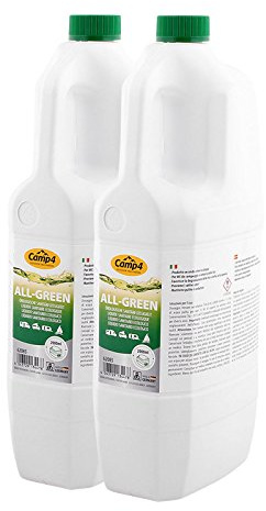 Camp4 All Green Öko Toilettenflüssigkeit für Chemietoiletten 4 Ltr, Abwassertank