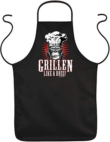 trag-das perfektes Vatertagsgeschenk Grillschürze - Grillen Like a Boss - Papa Geschenk Geburtstag Vatertag Vater Dad Grill