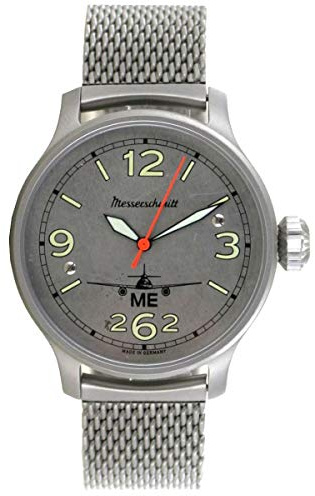 Aristo Herren Messerschmitt Uhr Fliegeruhr Automatik ME262-42AERO-M Edelstahl