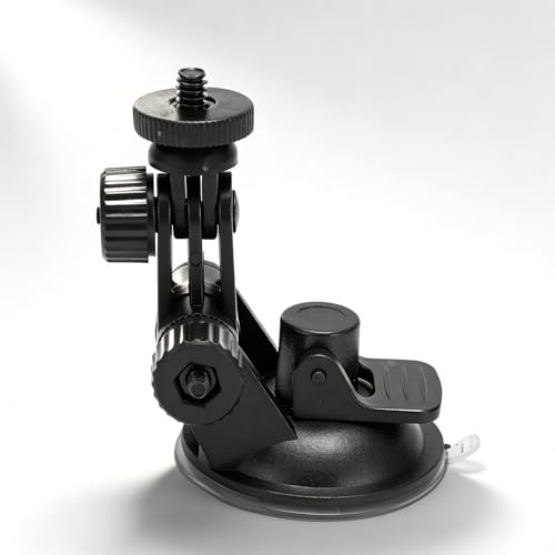 Soporte de Ventosa para Cámara con Tornillo de 1/4 Pulg. para Ventosa Pequeña para Accesorios de Cámara de Acción para Montaje en Automóvil Soporte de Vidrio Soporte de Ventosa
