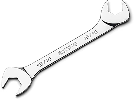 Capri Tools 15/16 in. Angle Open End Wrench, 30° and 60° Angles, SAE