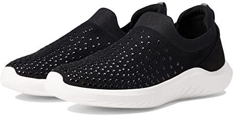 Clarks Women's Nova Grove Loafer, Black Textile, 5.5 UK