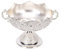 Fyearfly Vintage Metal Fruit Bowl, Fruit Bowl for Kitchen Counter, Fruit Basket Decorative Fruit Bowls for Table, Serving Bowls Fruit Holder Bowl for Snacks Candy (Silver)