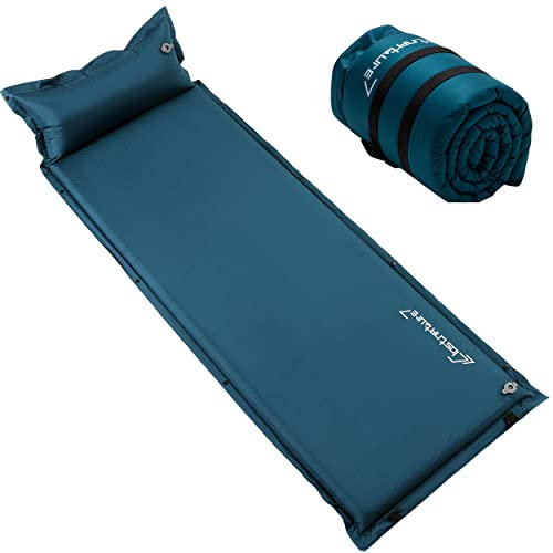 Clostnature Camping Selbstaufblasende Isomatte – 3,8/5/7,6 cm Dick Outdoor Selbstaufblasbare Schlafmatte mit Kleines Packmaß, Leicht Aufblasbare Luftmatratze für Sport, Trekking, Winter