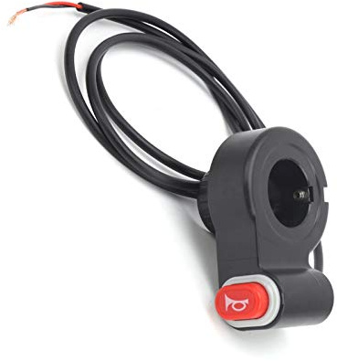 Akozon Motorrad-Lenkerschalter, Drucktaste, Schwarz, EIN-AUS