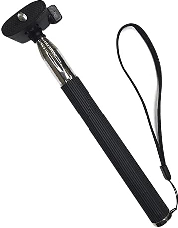 Perche à selfie portable de 94,4 cm, support universel extensible à 360° avec pieds antidérapants en caoutchouc, support super solide, compatible smartphone et appareil photo (noir)