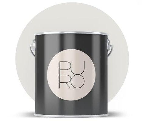 Livingwalls PURO Premium Wandfarbe c1007 - Malerfarbe mit sehr hoher Deckkraft - matte hochwertige Innenfarbe in Creme - 2,5l