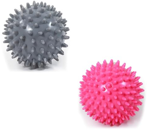 2Pcs Hard Spiky Massage Ball Set Body Good Yoga Pilates Exercise Ball